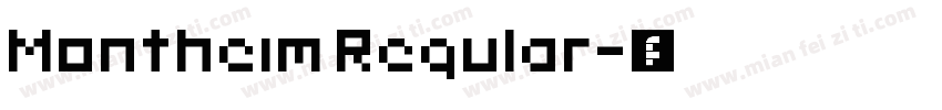 Montheim Regular字体转换